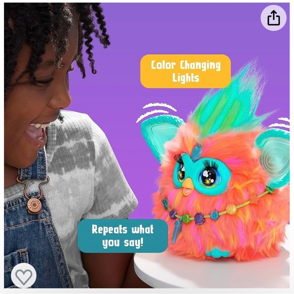 Furby Coral - NIB Interactive Plush Toy - HOT TOY - Picture 3 of 6